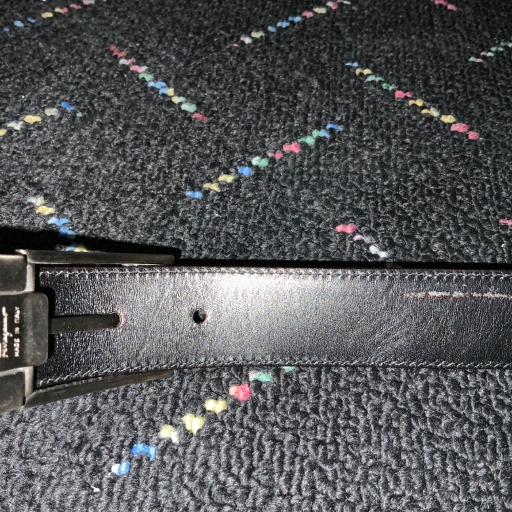 Salvatore Ferragamo unisex brown suede belt - Picture 3 of 8
